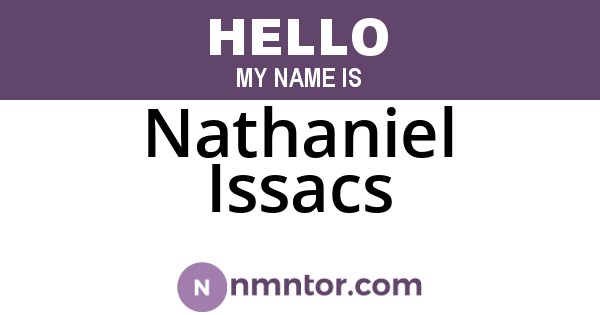 Nathaniel Issacs