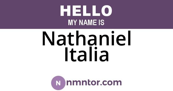 Nathaniel Italia
