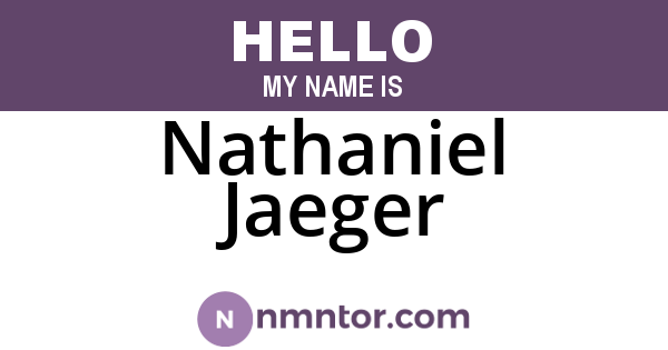 Nathaniel Jaeger