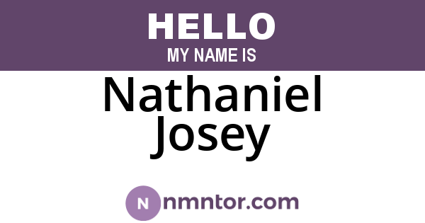 Nathaniel Josey
