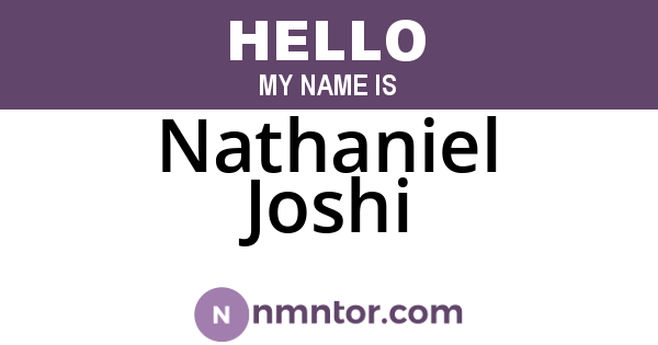 Nathaniel Joshi