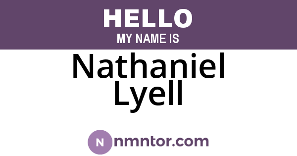 Nathaniel Lyell