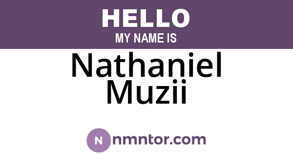Nathaniel Muzii