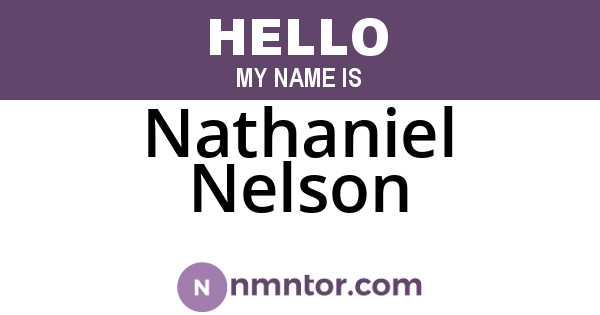 Nathaniel Nelson
