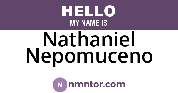 Nathaniel Nepomuceno