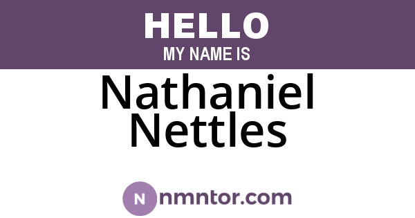 Nathaniel Nettles
