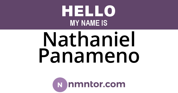 Nathaniel Panameno
