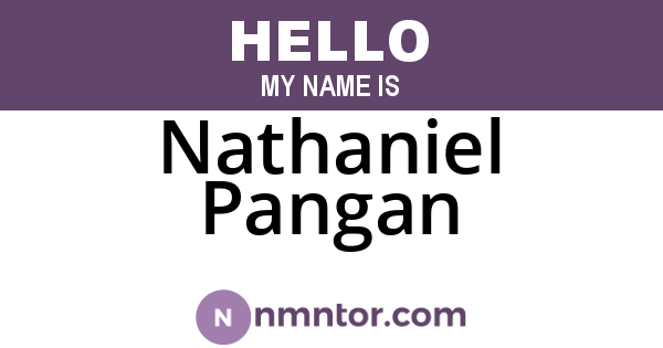 Nathaniel Pangan