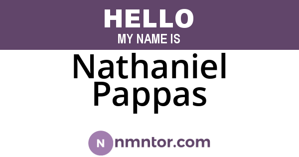 Nathaniel Pappas