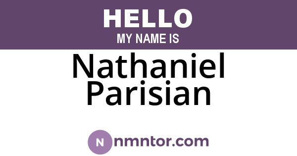 Nathaniel Parisian