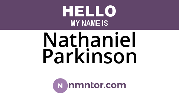 Nathaniel Parkinson