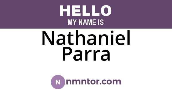 Nathaniel Parra