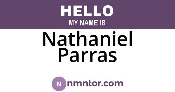 Nathaniel Parras