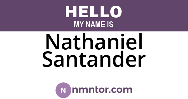 Nathaniel Santander