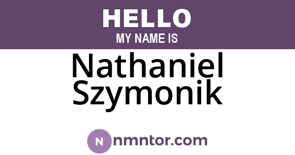 Nathaniel Szymonik