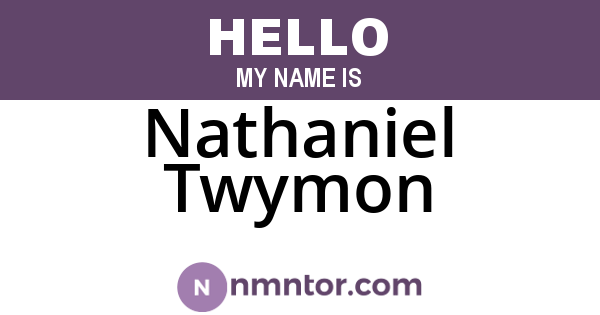 Nathaniel Twymon