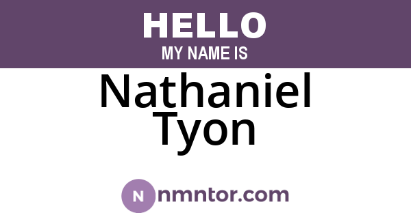 Nathaniel Tyon