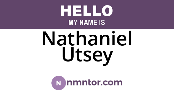 Nathaniel Utsey