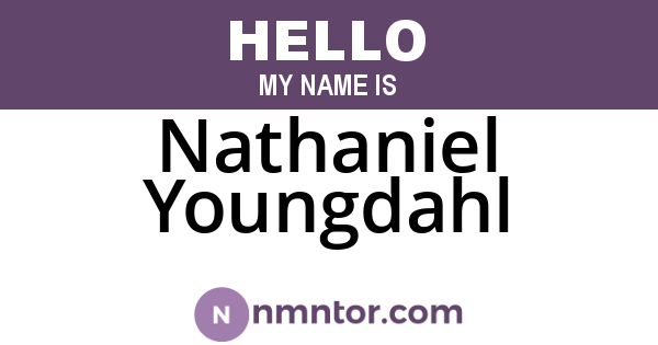 Nathaniel Youngdahl