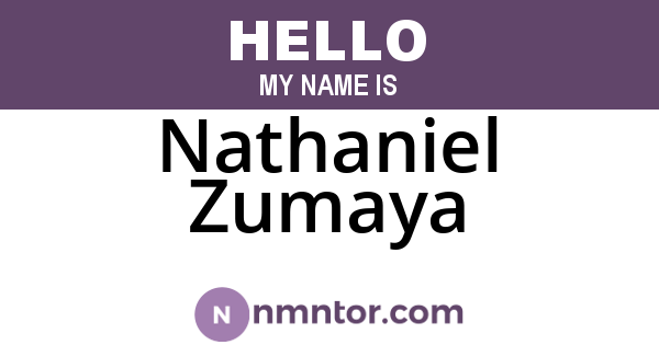 Nathaniel Zumaya