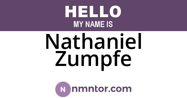 Nathaniel Zumpfe
