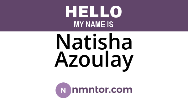 Natisha Azoulay