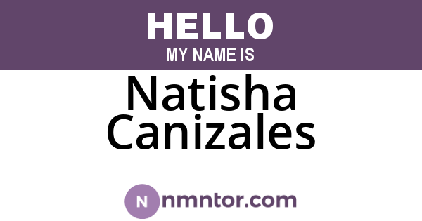Natisha Canizales
