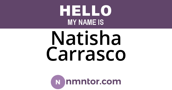 Natisha Carrasco