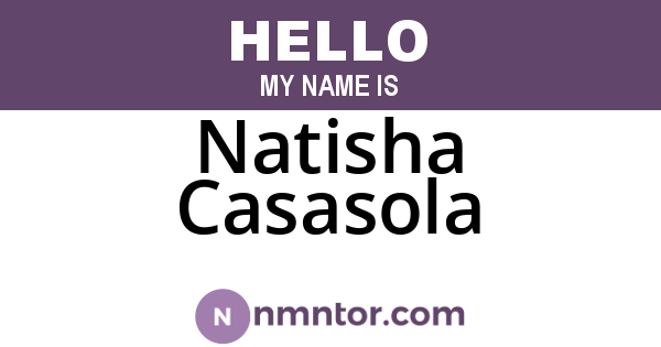Natisha Casasola