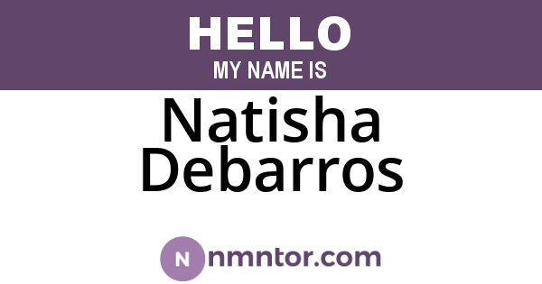 Natisha Debarros