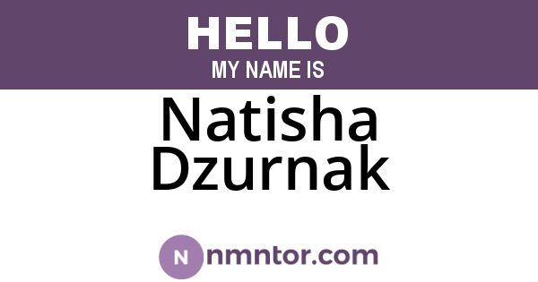 Natisha Dzurnak
