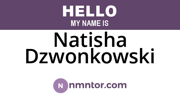 Natisha Dzwonkowski