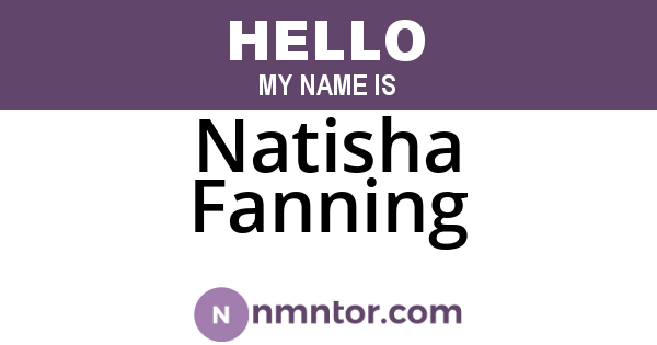 Natisha Fanning