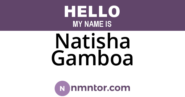 Natisha Gamboa