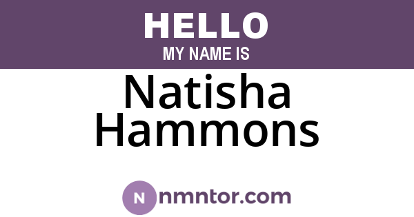 Natisha Hammons