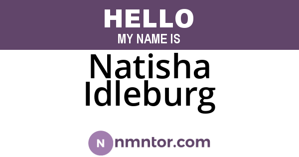 Natisha Idleburg