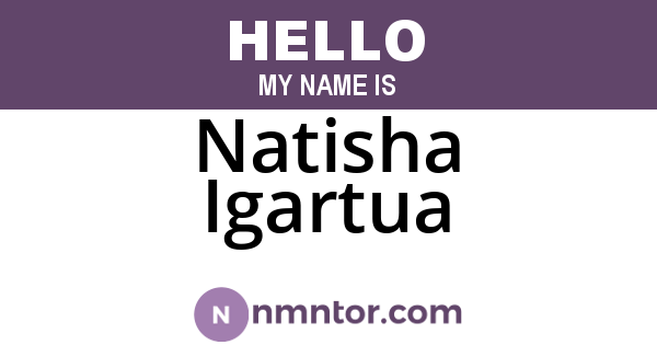 Natisha Igartua