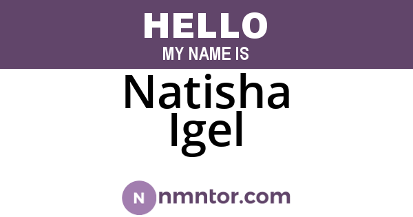 Natisha Igel