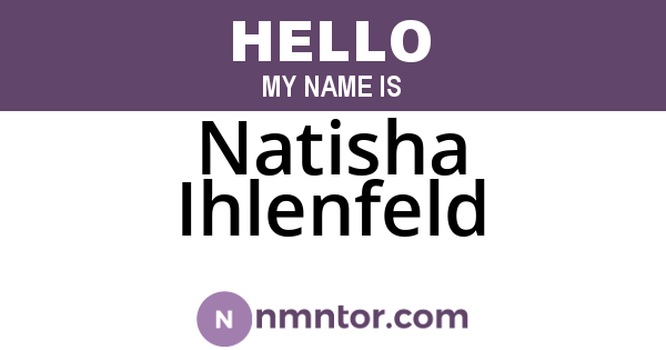 Natisha Ihlenfeld
