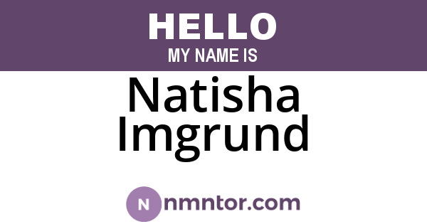 Natisha Imgrund