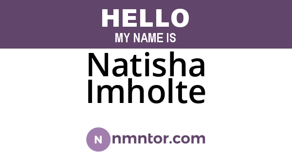 Natisha Imholte