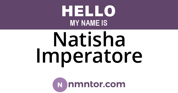 Natisha Imperatore
