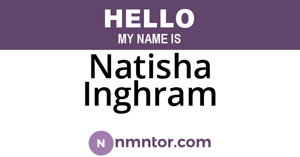 Natisha Inghram
