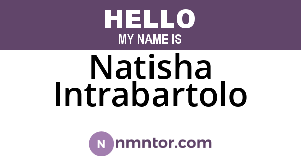 Natisha Intrabartolo
