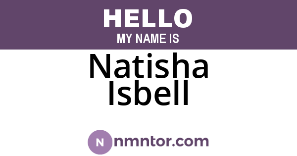 Natisha Isbell