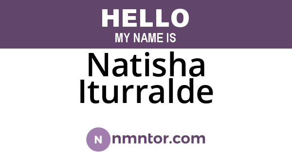 Natisha Iturralde