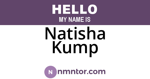 Natisha Kump