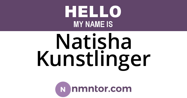 Natisha Kunstlinger