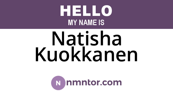 Natisha Kuokkanen