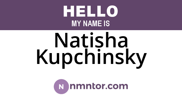 Natisha Kupchinsky